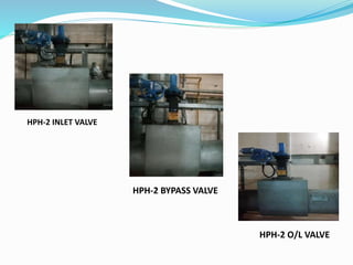 HPH-2 INLET VALVE
HPH-2 BYPASS VALVE
HPH-2 O/L VALVE
 