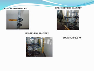 HPH-1 I/L HDR DRAIN MIV
HPH-2 I/L HDR DRAIN MIV
HPH-3 INLET HDR DRAIN MIV
LOCATION-6.9 M
 