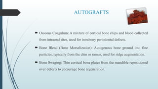 Comprehensive Overview of Bone Grafts in Regenerative Osseous Surgery ...