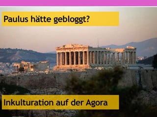 Netzinkulturation: Wechselseitiger
Austausch zwischen Digital Natives und
christlicher Botschaft auf Augenhöhe
 