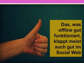 Mut zur Nische und zur Lücke
 