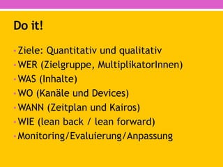 WIE
Situation des
Medienkontakts?
 