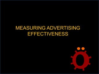 MEASURING ADVERTISING
EFFECTIVENESS
 