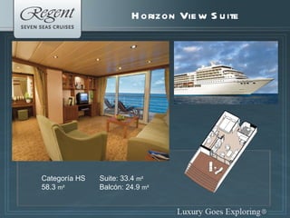 Horizon View Suite Suite: 33.4  m² Balcón:  24.9  m² Categoría HS  58.3  m² 