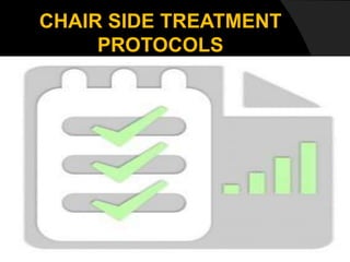 CHAIR SIDE TREATMENT
PROTOCOLS
 