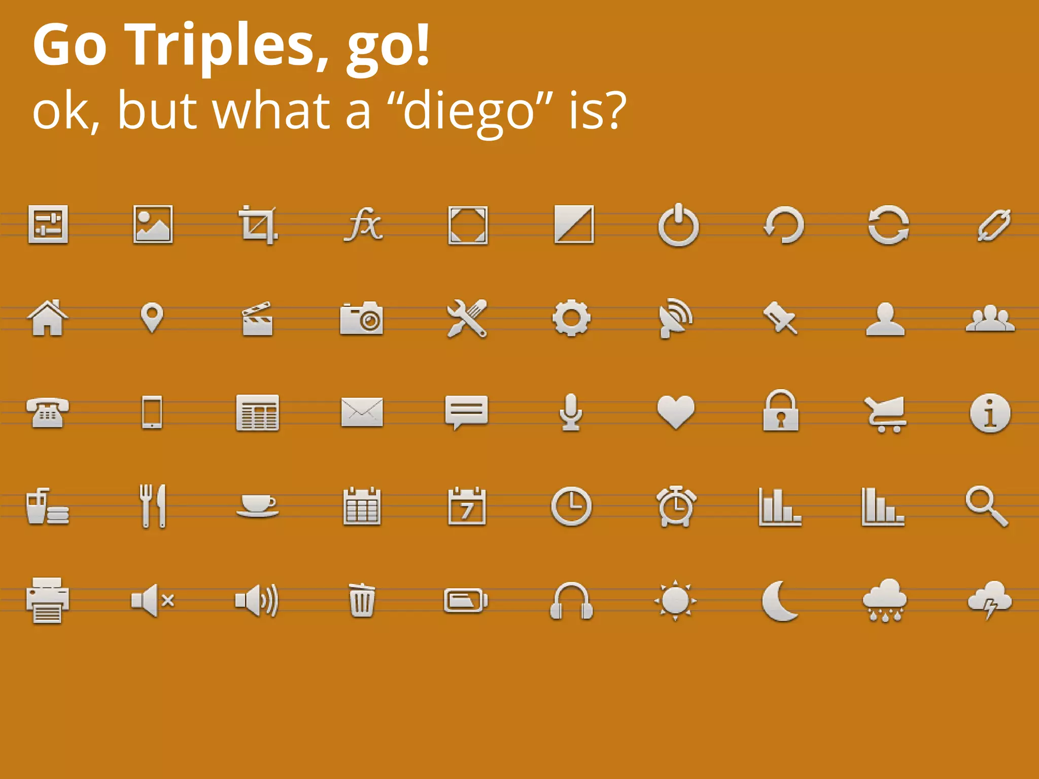 Go Triples, go!
ok, but what a “diego” is?
 