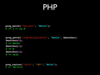 Petite introduction aux expressions rationnelles