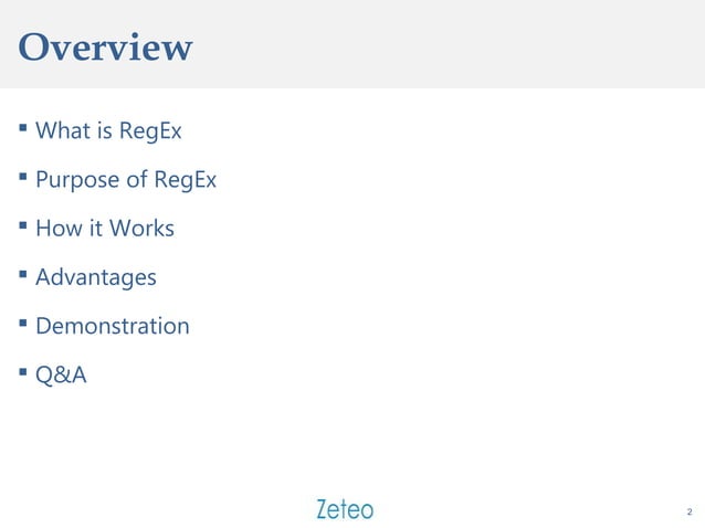 RegEx : Expressions and Parsing Examples | PPT