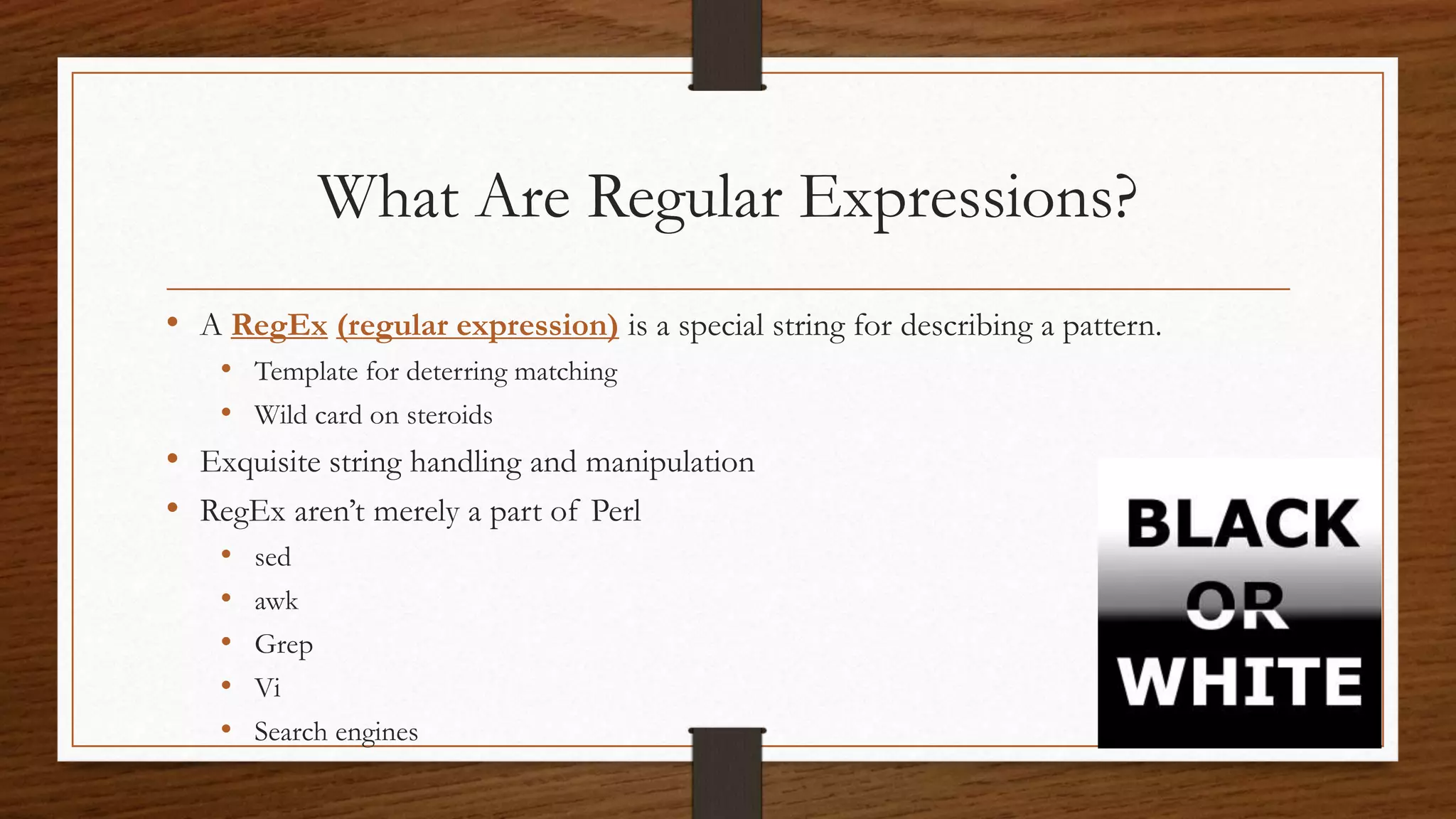 Regular Expressions | PPT