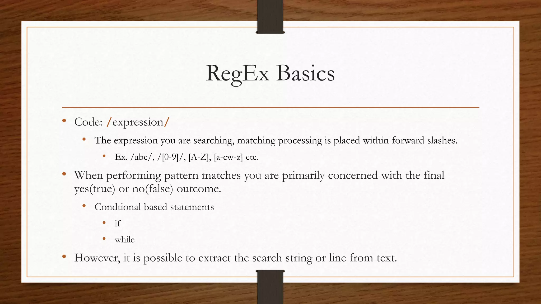 Regular Expressions | PPT