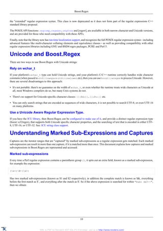 Boost Reguar Expression Easy Guide for Regex | PDF