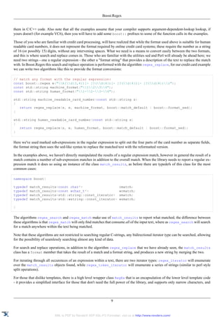 Boost Reguar Expression Easy Guide for Regex | PDF