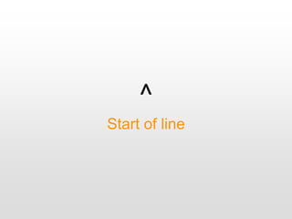 ^
Start of line
 