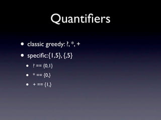 Advanced Regular Expressions Redux