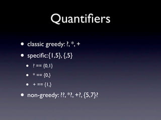 Advanced Regular Expressions Redux