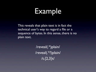 Advanced Regular Expressions Redux