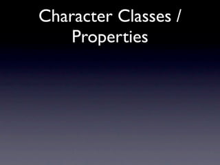 Advanced Regular Expressions Redux