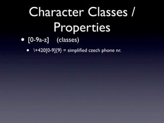 Advanced Regular Expressions Redux