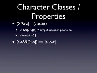 Advanced Regular Expressions Redux
