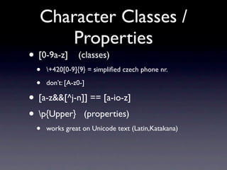 Advanced Regular Expressions Redux