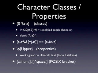 Advanced Regular Expressions Redux