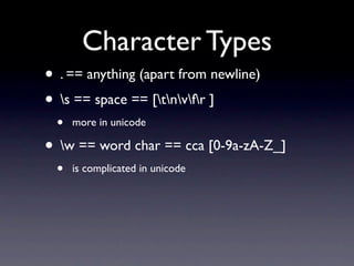 Advanced Regular Expressions Redux