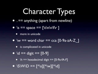 Advanced Regular Expressions Redux