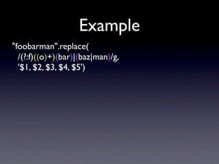 Advanced Regular Expressions Redux