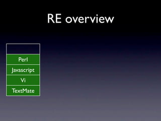 Advanced Regular Expressions Redux