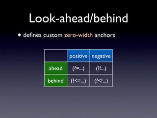 Advanced Regular Expressions Redux