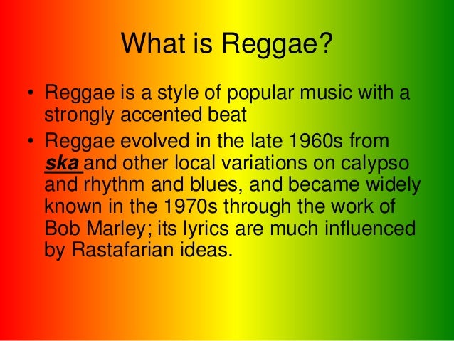 What is reggae music?