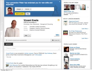 15th March 2012 – Social Media at Atradius / Rhian Thomas / Volendam   Page

Thursday, March 14, 13
 