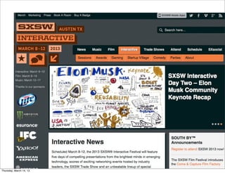 Thursday, March 14, 13
 