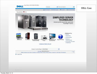 DELL Case




Thursday, March 14, 13
 