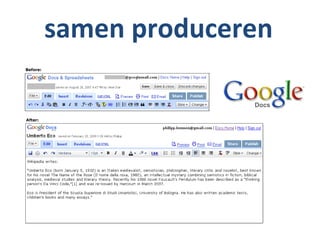 samen produceren
 