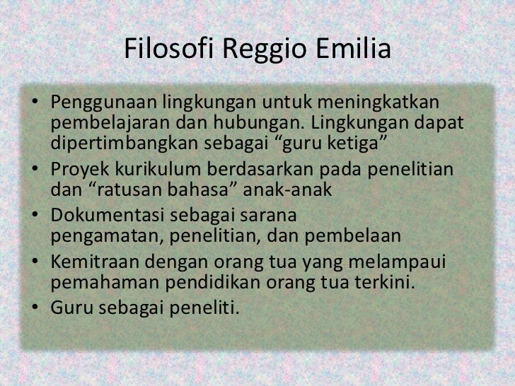Reggio Emilia Approach Ppt