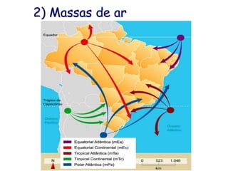 2) Massas de ar