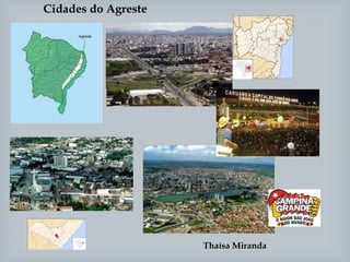 Thaísa Miranda
Cidades do Agreste
 