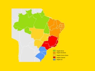 Região Norte
Região Nordeste
Região Centro-Oeste
Região Sudeste
Região Sul
 