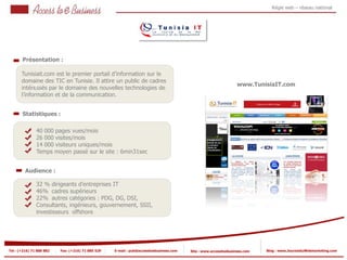Regie Web Reseau National en Tunisie