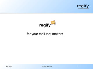 regify for your mail that matters 