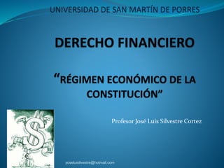 Profesor José Luis Silvestre Cortez
yoseluisilvestre@hotmail.com
 