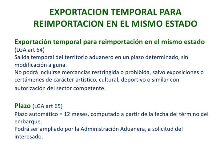 Regimen Exportador Peru