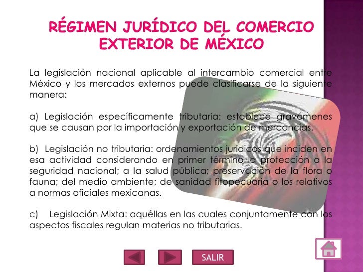 Regimen juridico del comercio exterior Regimen juridico del comercio exterior