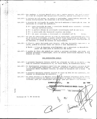 Regimento interno aabb sombrio sc