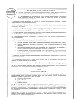 Regimento interno cms carangola