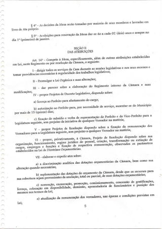 Regimento interno tenório pb