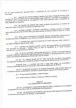 Regimento interno tenório pb