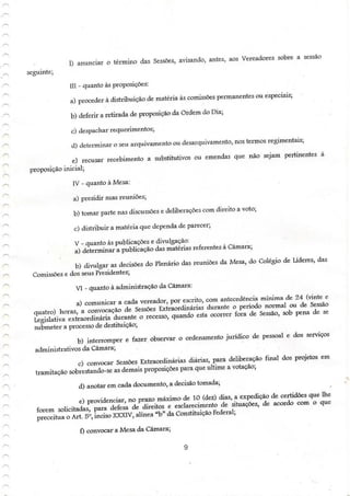 Regimento interno tenório pb