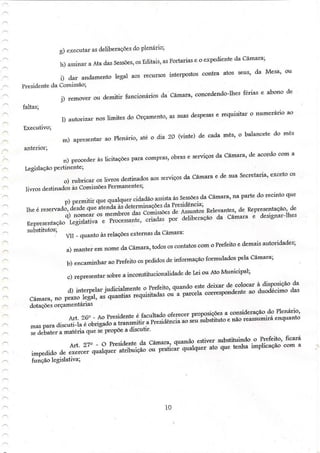 Regimento interno tenório pb